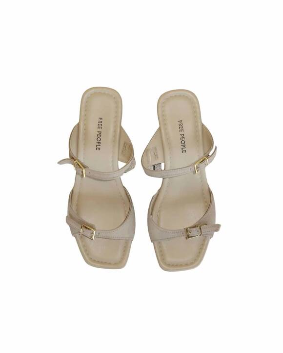 FREE PEOPLE Shoes - NEW FREE PEOPLE women's beck buckle clog in sunstone sand suede